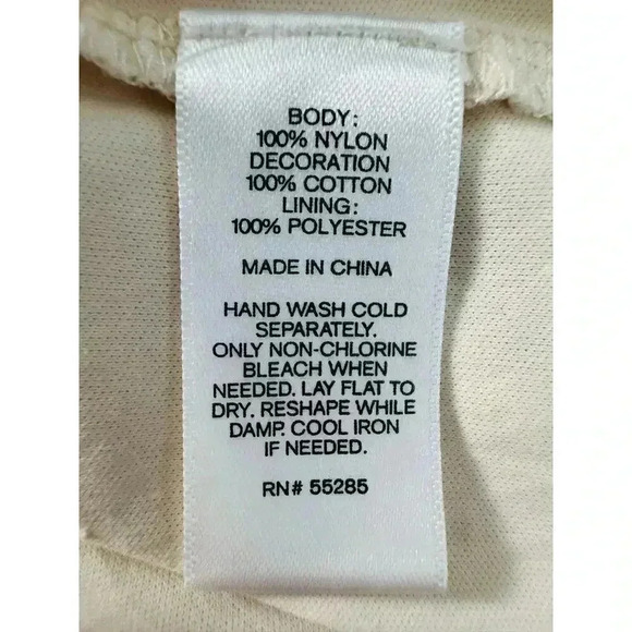 EXPRESS Lace Shift Dress with Slip Cream Color Size M - Picture 8 of 10